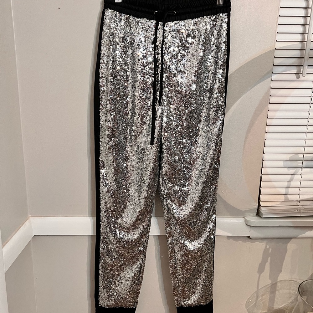DO + Be Sequin Joggers NWT Size M